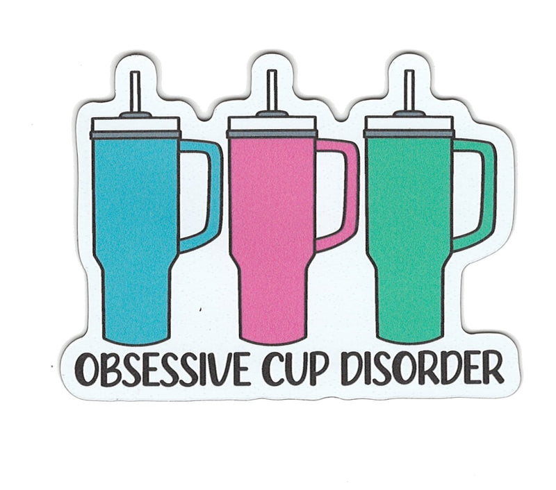 Small Flex Magnet - OCD - Obsessive Cup Disorder