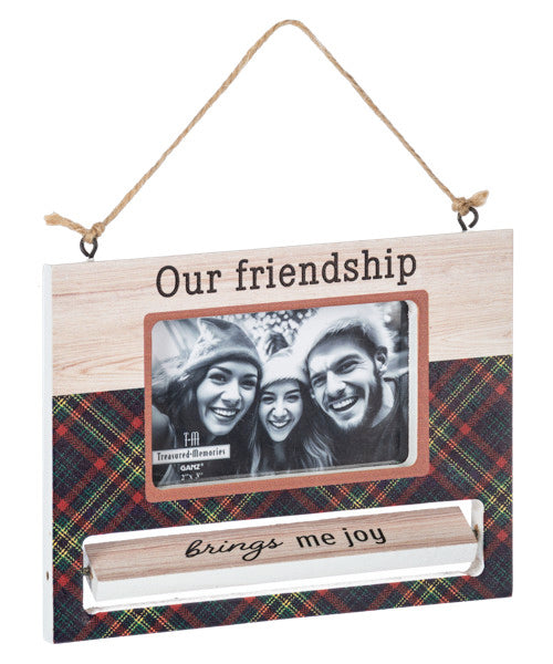 Spinning Frame Ornament - Our Friendship