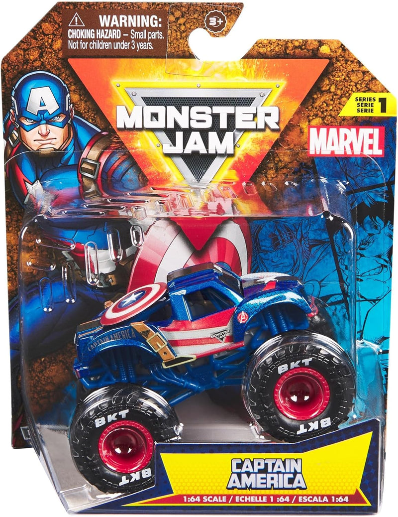 Monster Jam - 1:64 Scale Die Cast - Marvel Captain America