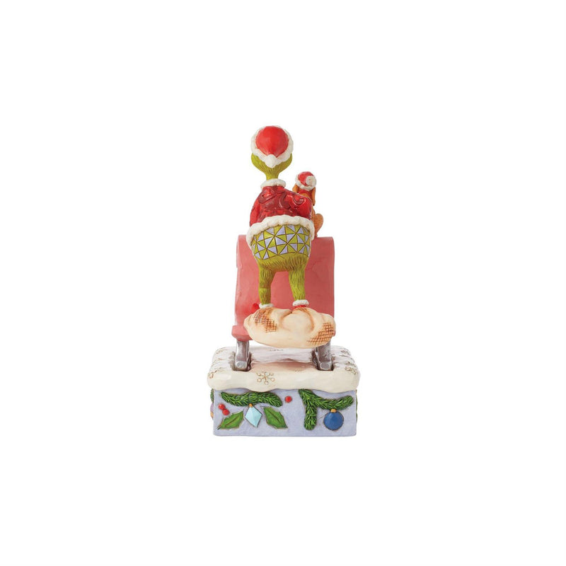 Jim Shore Grinch and Max on Sled Figurine