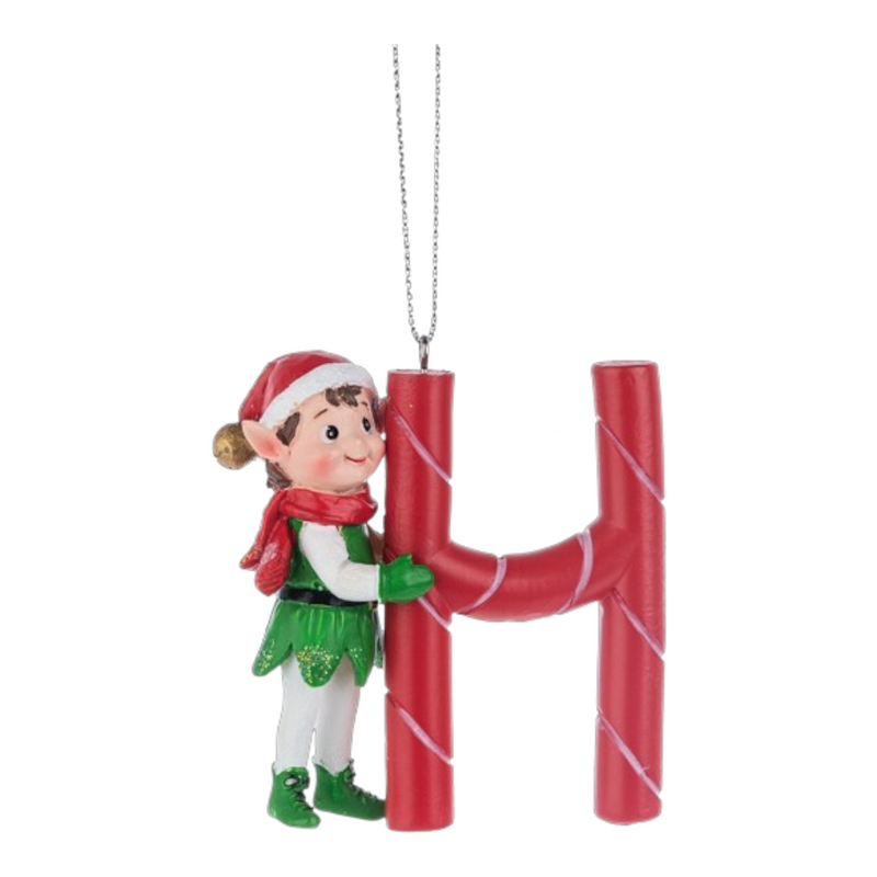 Kindness Elves Monogram Ornament -