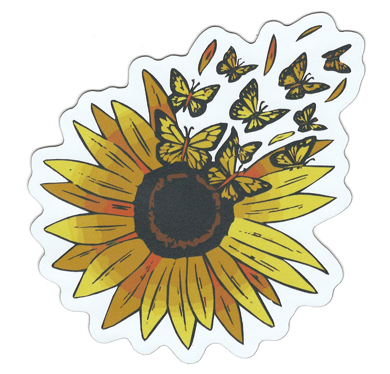 Large Flex Magnet - Sunflower and Butterflies