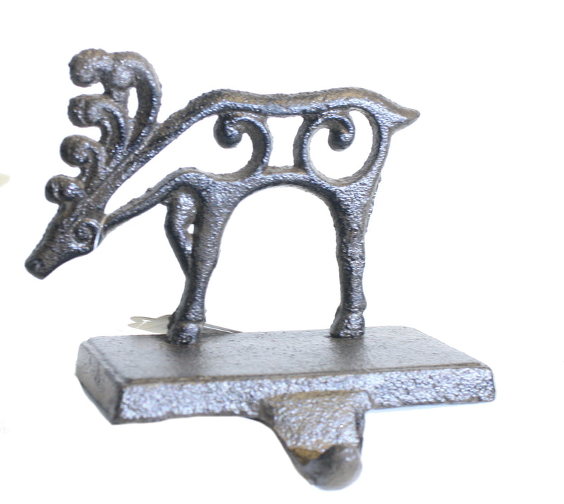 Metal Reindeer Stocking Holder - Grazing