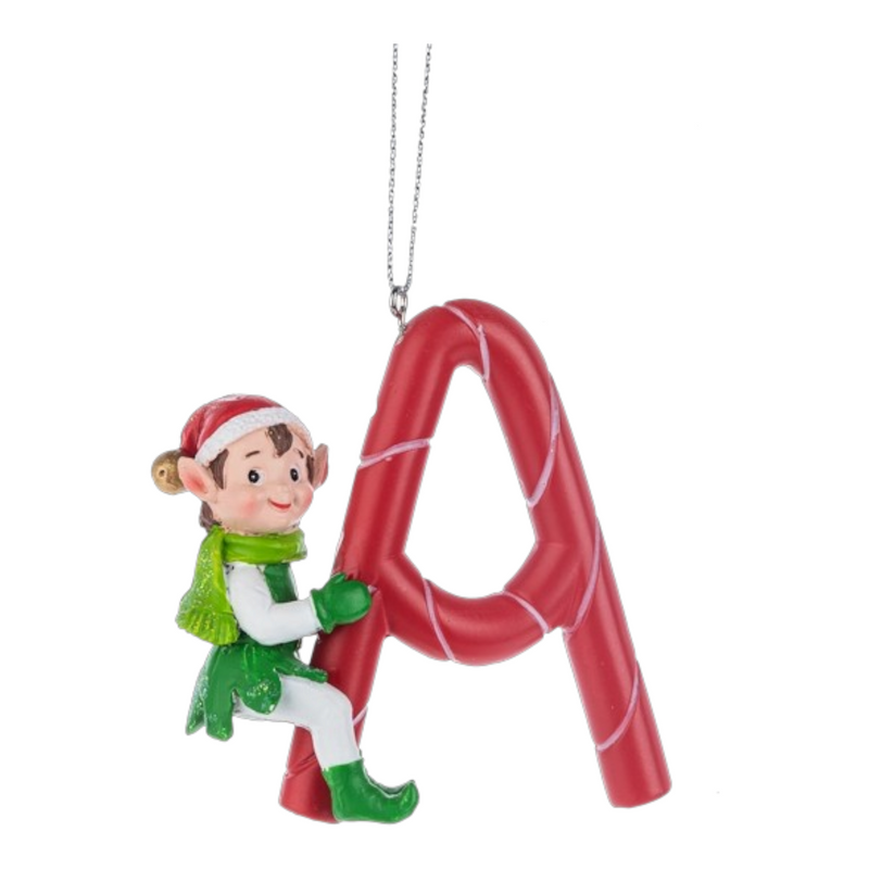 Kindness Elves Monogram Ornament -