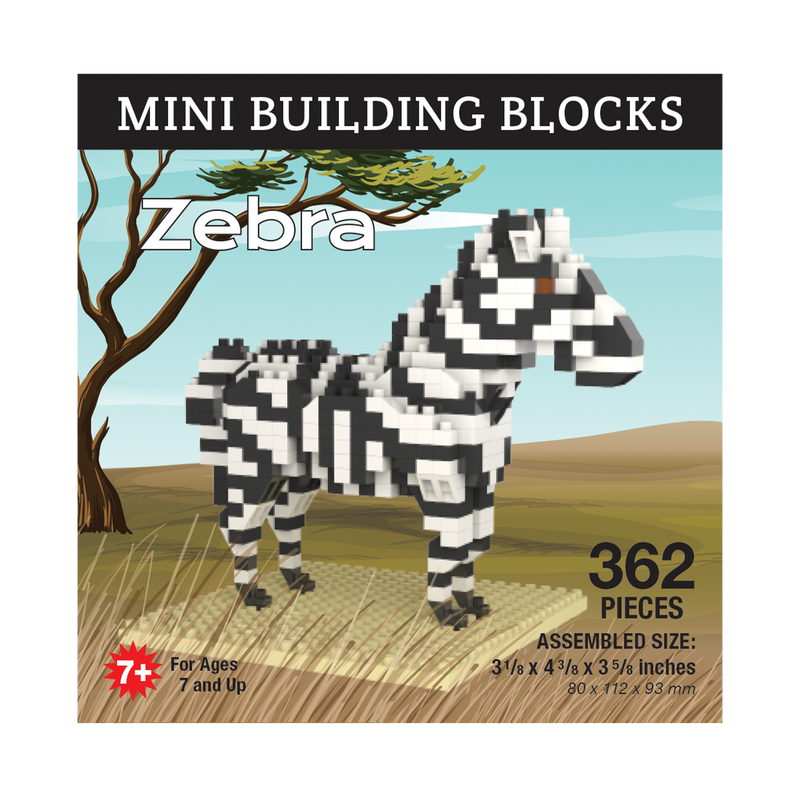 Mini Building Blocks -  Zebra