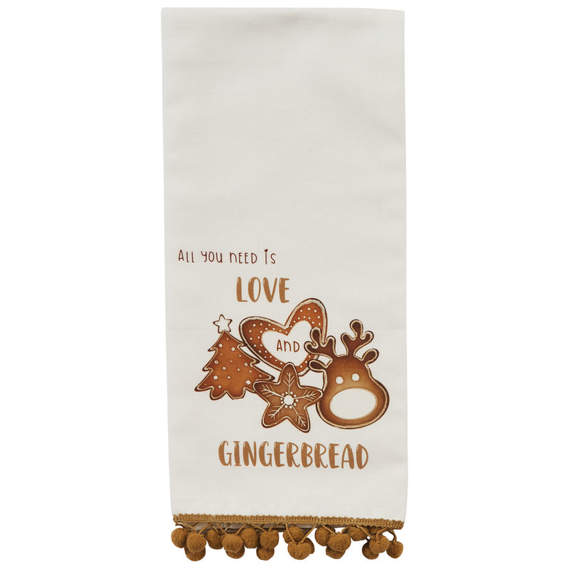 Love And Gingerbread  Dishtowel