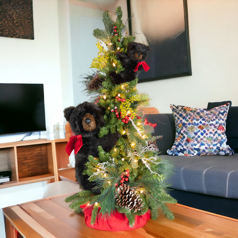 Winter Wonderland Black Bear Tree - 40 Inch