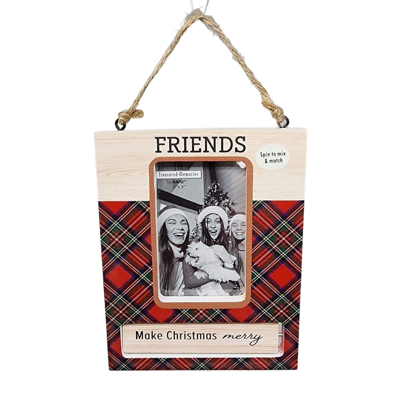 Spinning Frame Ornament - Friends