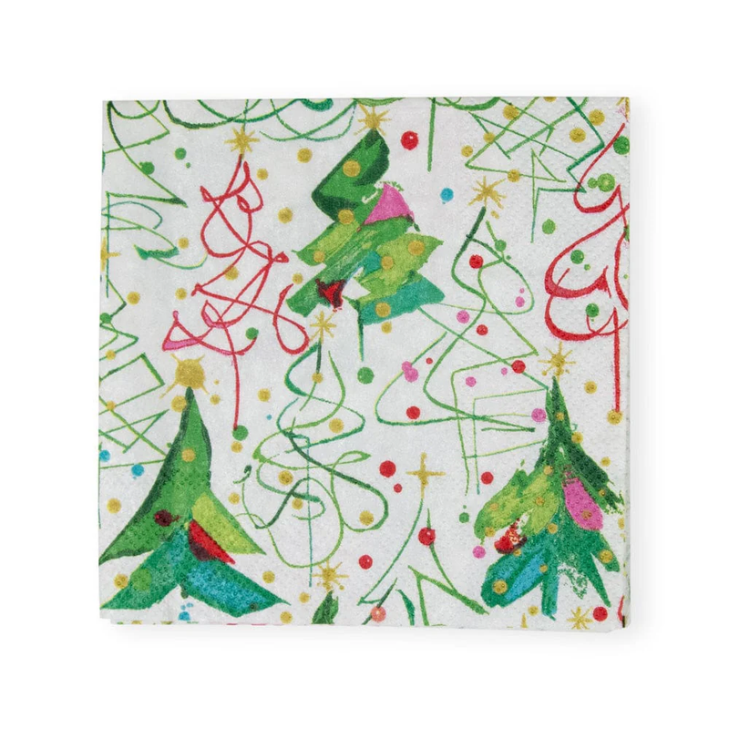 Pop Christmas Cocktail Napkins - 20 Per Package