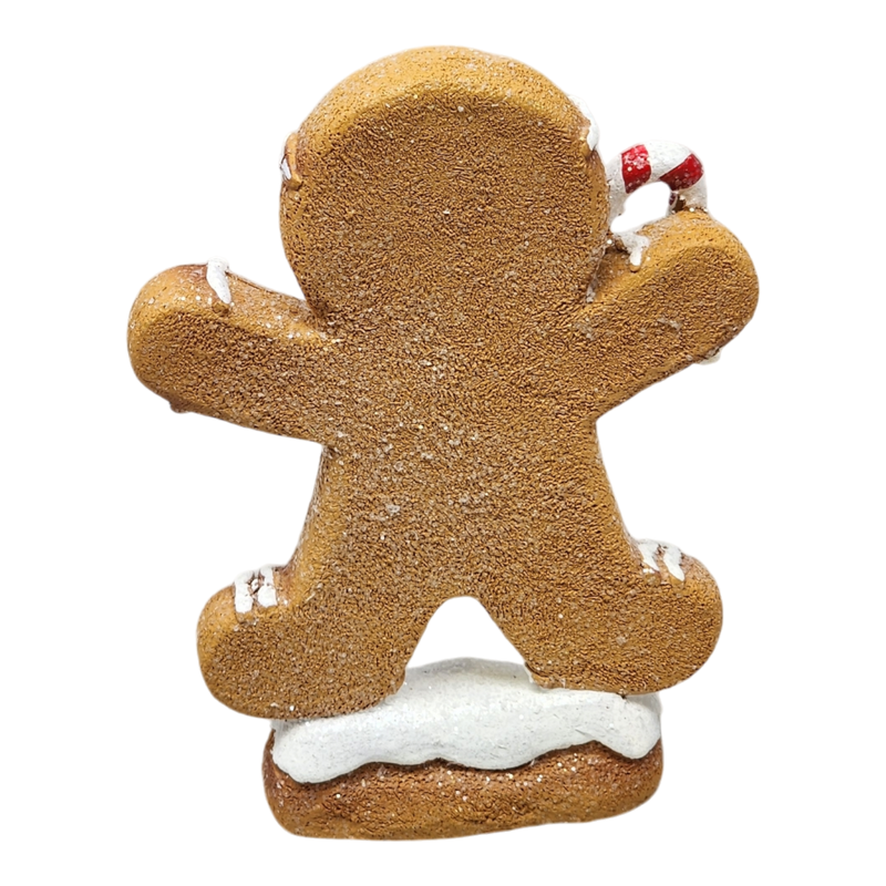 Gingerbread Cookie Figurine - Candy Cane Boy