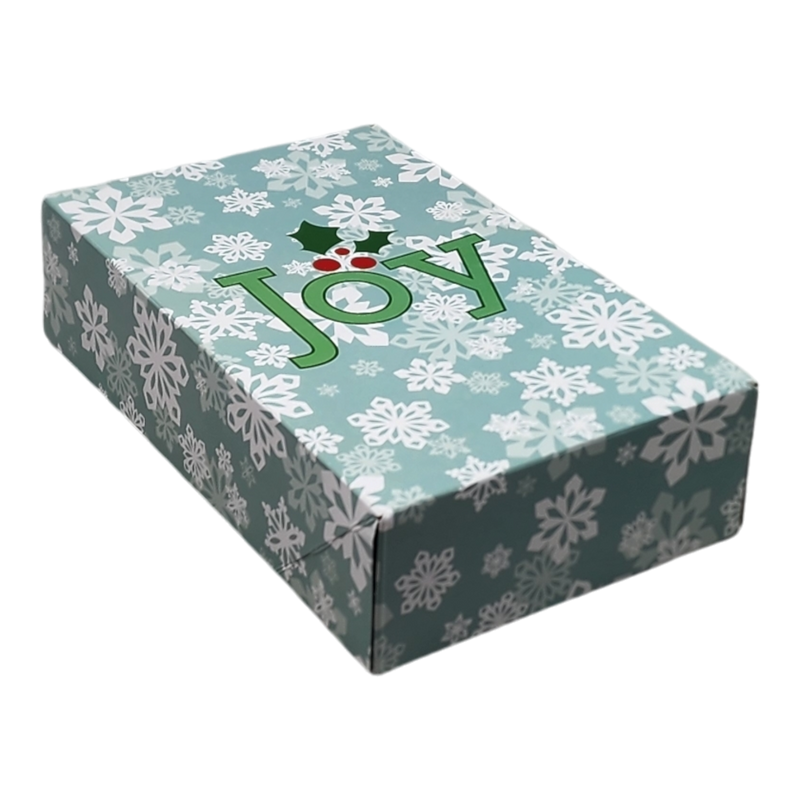 Giftware Gift Box - set of 2 - Snowflakes on Sage