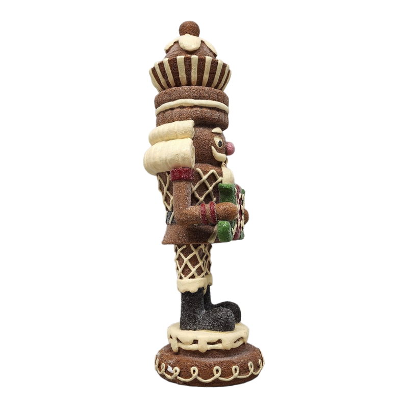 Gingerbread Nutcracker Figurine - Cupcake