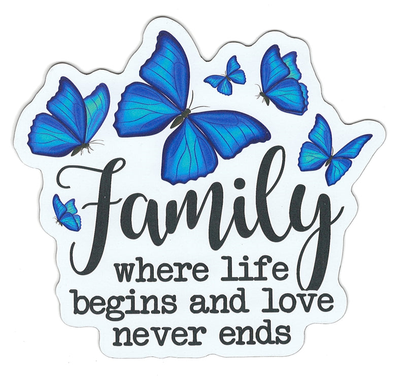 Large Flex Magnet - Family - Where Life Begins and Love Never Ends