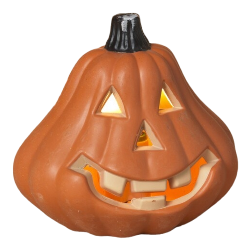 Lighted Halloween Pumpkin - 6 Inch