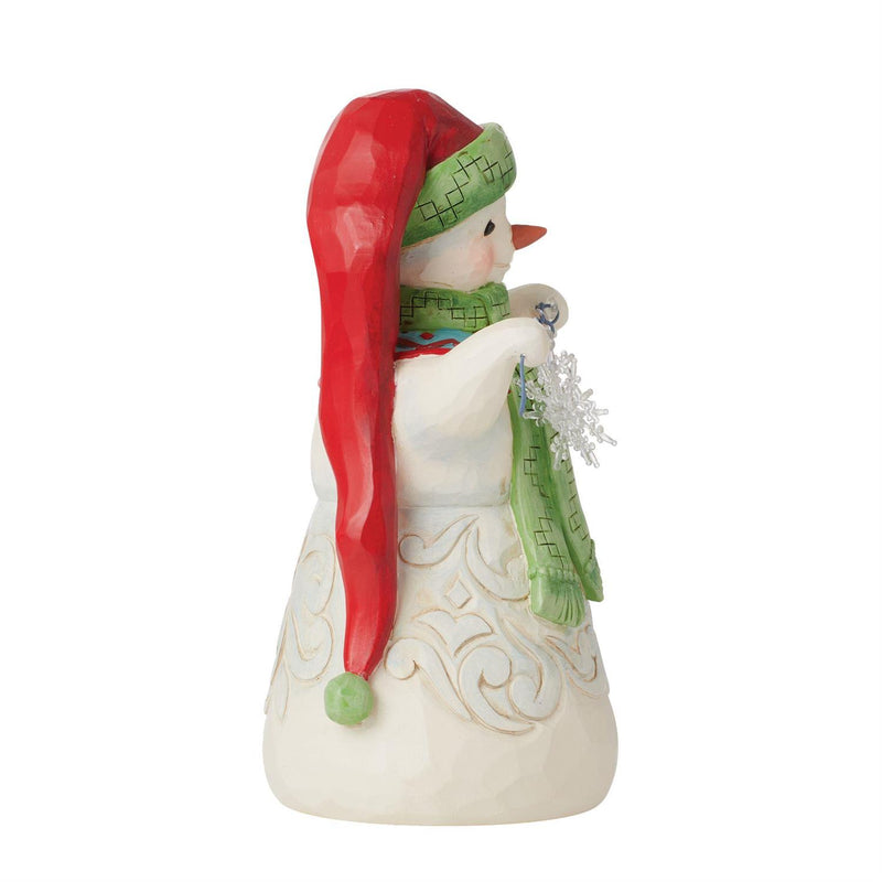 Snowman with Long Hat Figurine