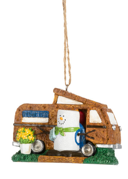 S'mores Camper Ornament - Volkswagon Bus