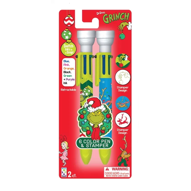 Dr. Seuss - The Grinch 6-Color Pen with Stamper - Ornament/Max