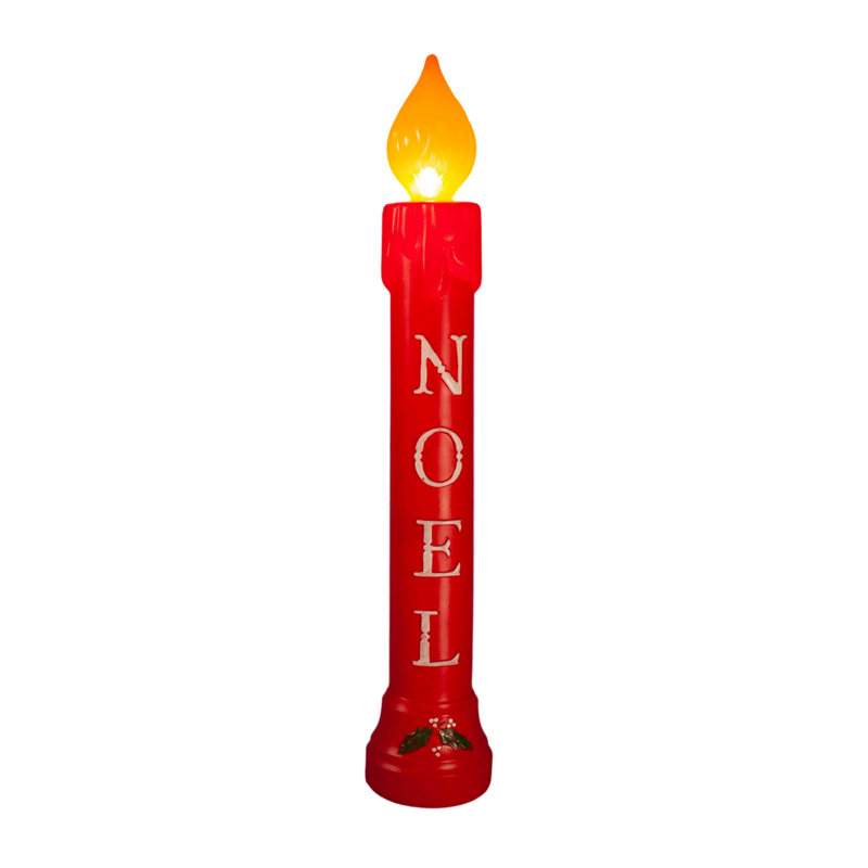 Lighted Blow-Mold Candle - 39 Inch