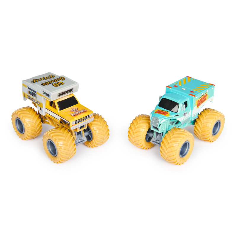 Monster Jam - 1:64 scale die-cast 2-Pack - Wreckreation VS Ranger Rescue