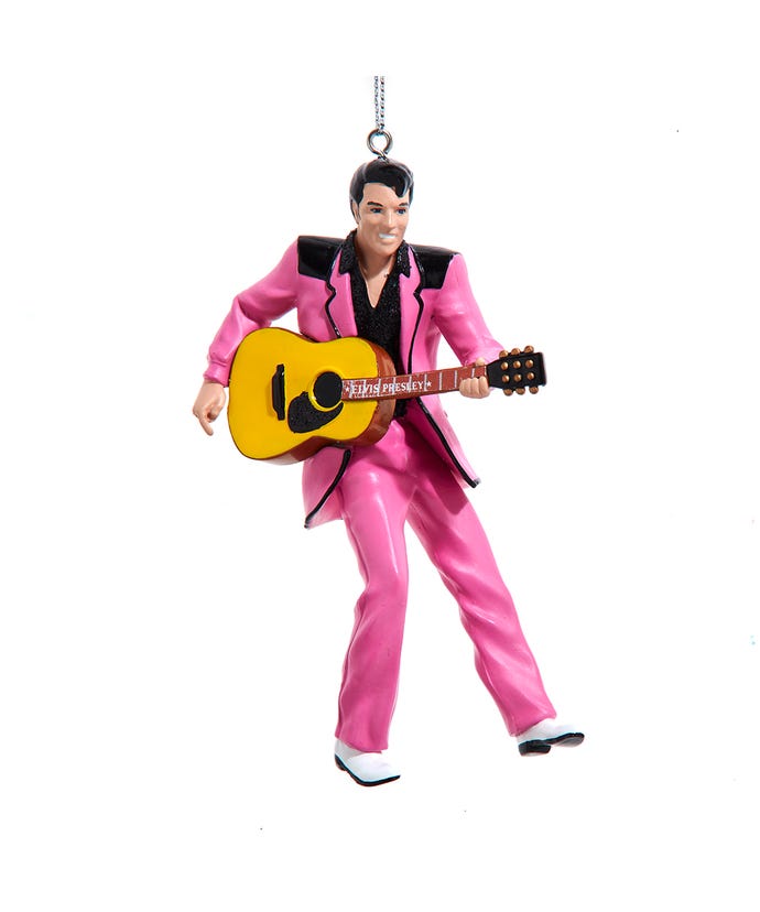 Elvis Presley In Pink Suit Ornament