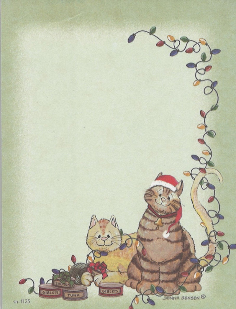 Sticky Note Pad - Granny's Christmas Cats