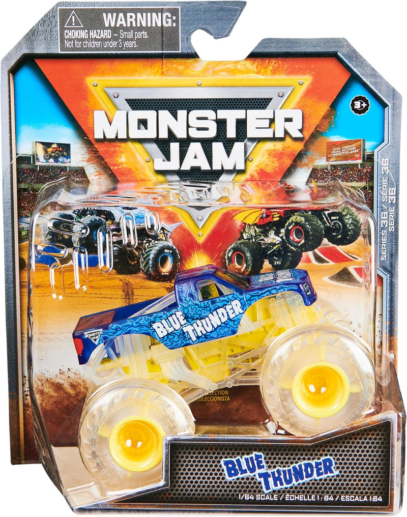 Monster Jam Official 1:64 Scale Monster Truck -  Blue Thunder