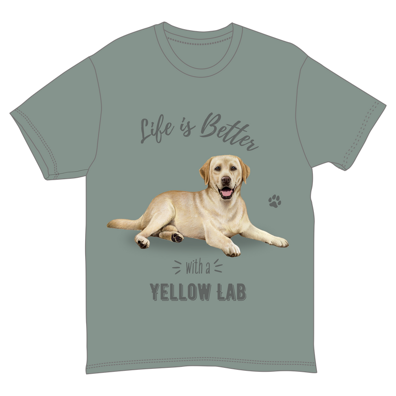 Life is Better with a Yellow Lab T-Shirt -