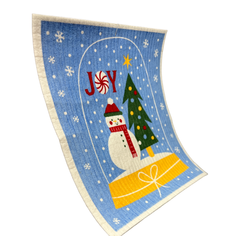 Swedish Dish Cloth - Snowglobe Joy