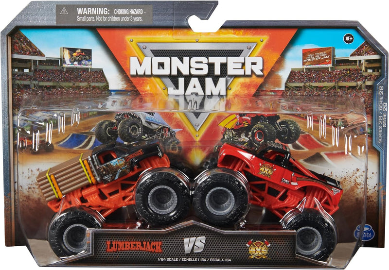 Monster Jam - 1:64 scale die-cast 2-Pack -Lumber Jack VS Axe