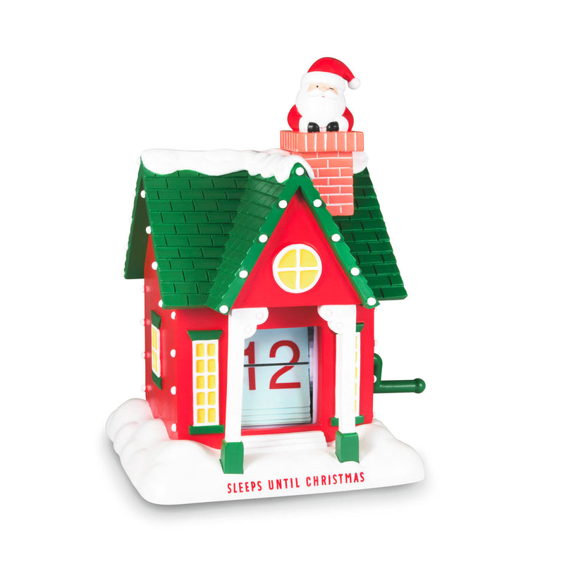 Holiday House Countdown Calendar with Hand Crank