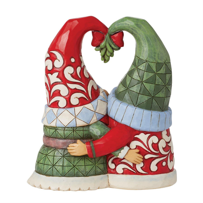 Gnomes Mistletoe Couple Figurine