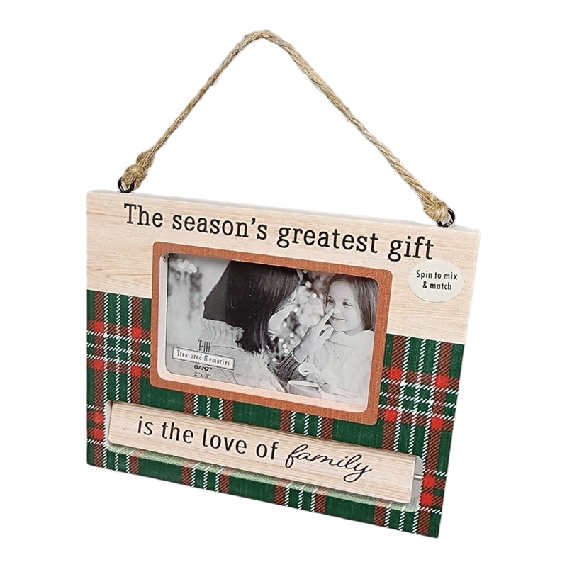 Spinning Frame Ornament - The Season's Greatest Gift