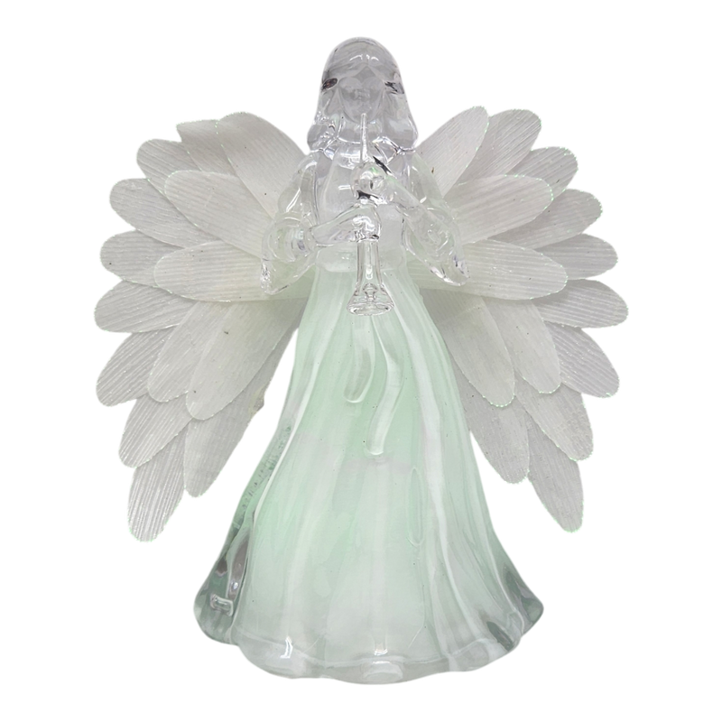 Lighted Acrylic Angel - Horn