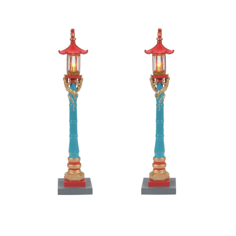 Chinatown Post Lamps - 2 Piece Set