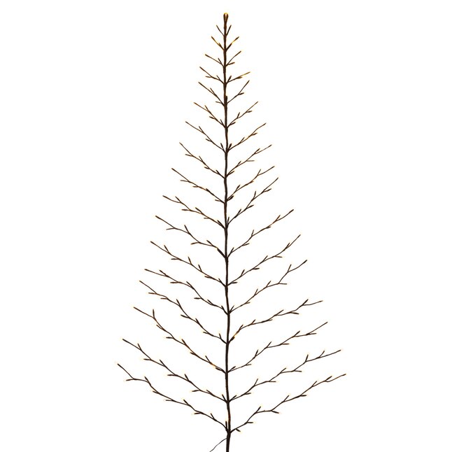 Everlasting Glow Tree-shaped Wall Hanging with LED Branches - 6 Foot