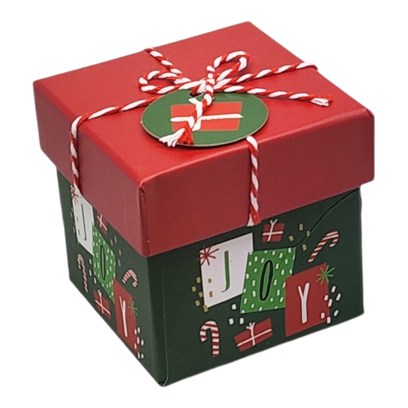 Gift Box Cube for Gift Cards - 3" x 3" -  Joy Present Stack