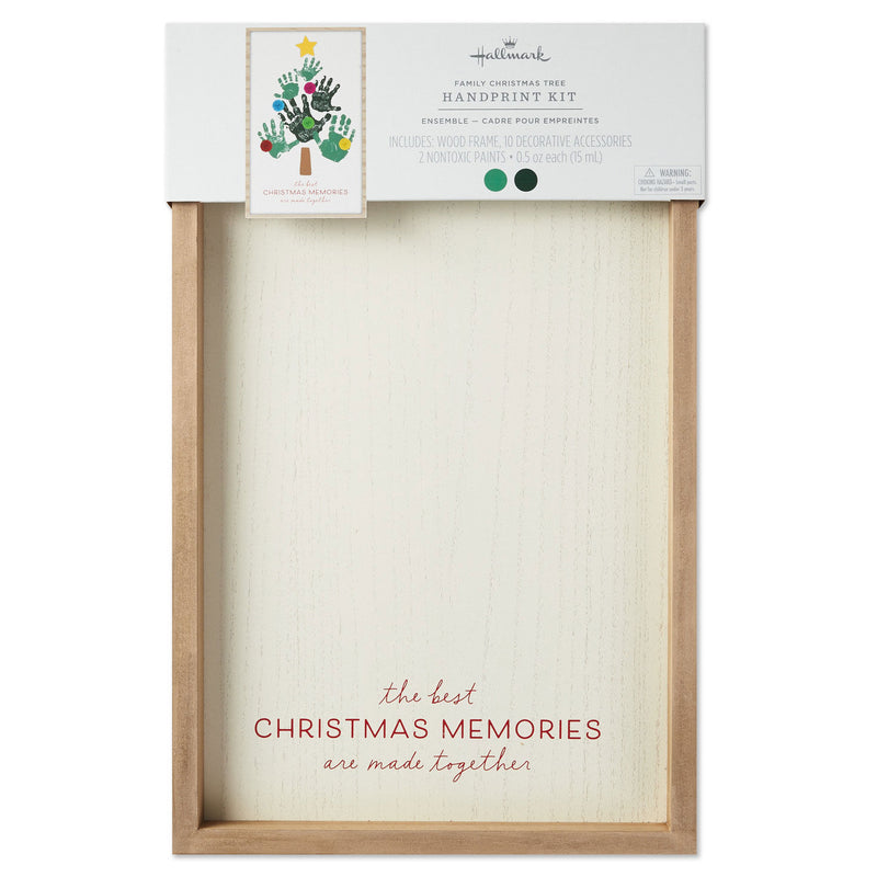 Christmas Memories are Made Together Wooden Sign Handprint Kit