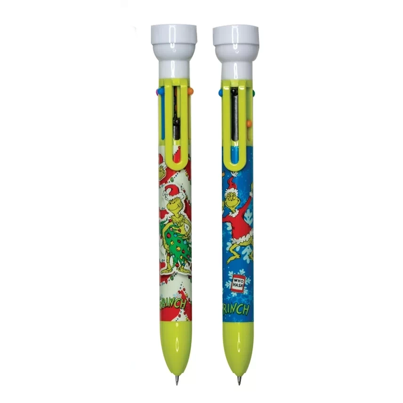 Dr. Seuss - The Grinch 6-Color Pen with Stamper - Grinch/Cindy Lou