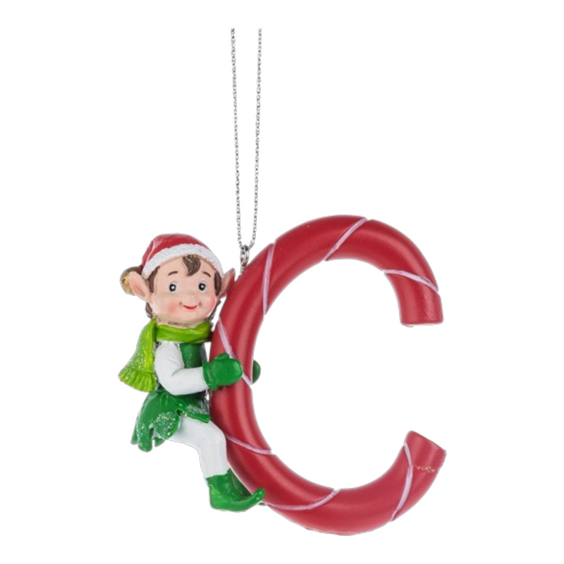 Kindness Elves Monogram Ornament -