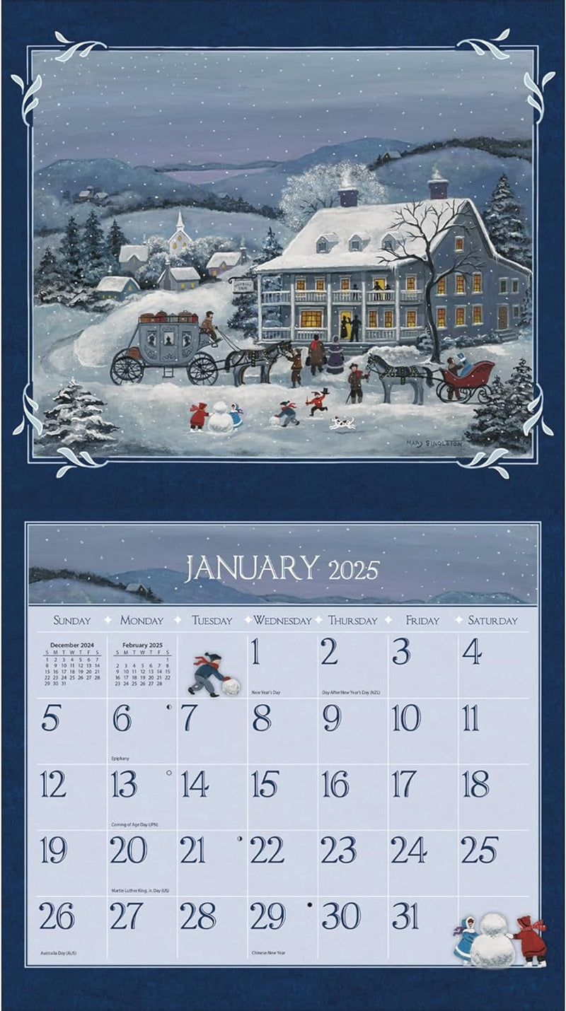 2025 Lang Folk Art  Wall Calendar