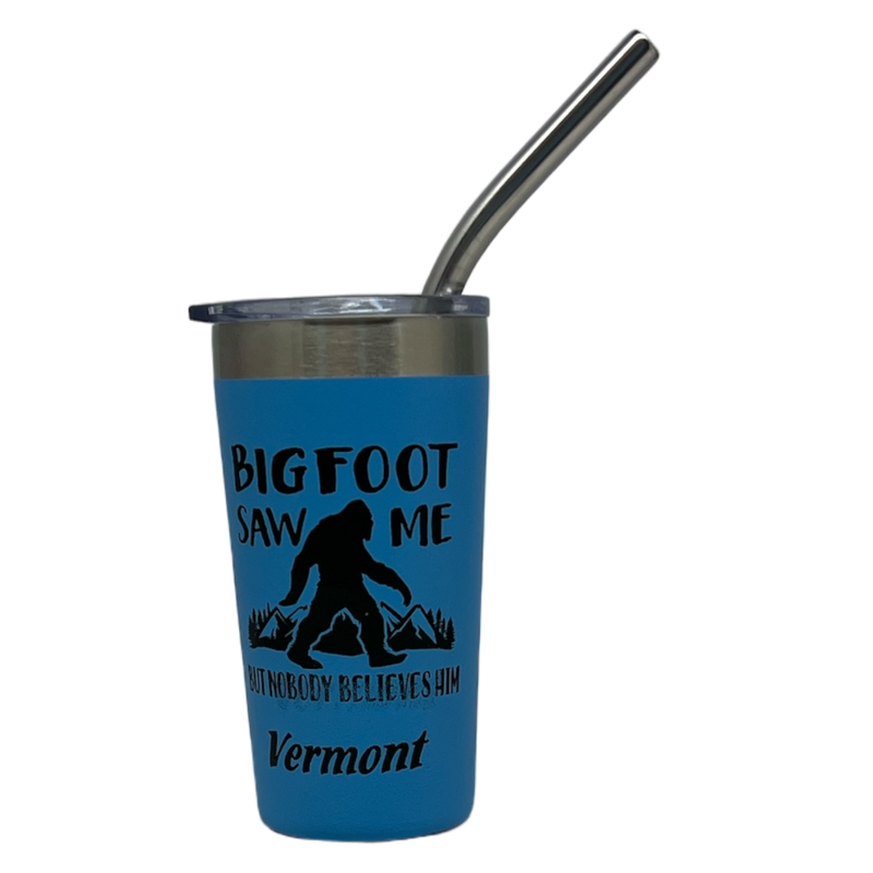 Vermont Bigfoot Stainless Steel 2oz Shooter  - Blue