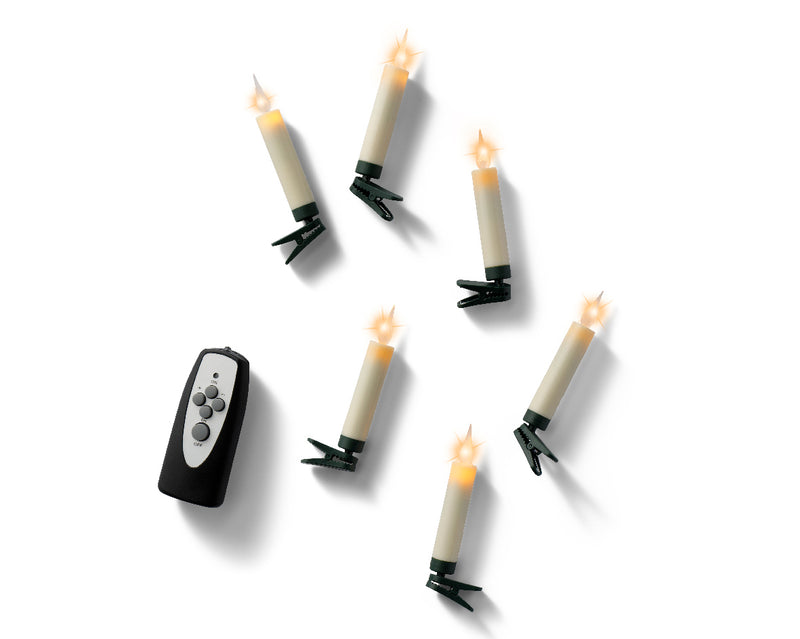 LED Clip-on Candle Lights - Twinkle - Set of 10