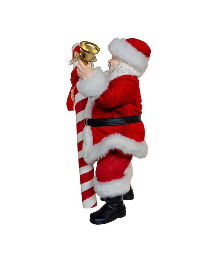 Fabriché Santa With Oversized Candy Cane