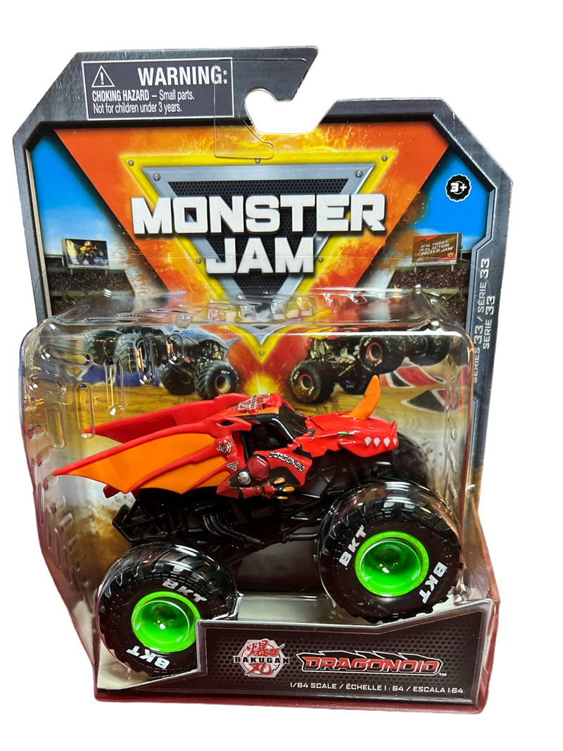 Monster Jam - 1:64 Scale Die Cast -Bakugan  Dragonoid