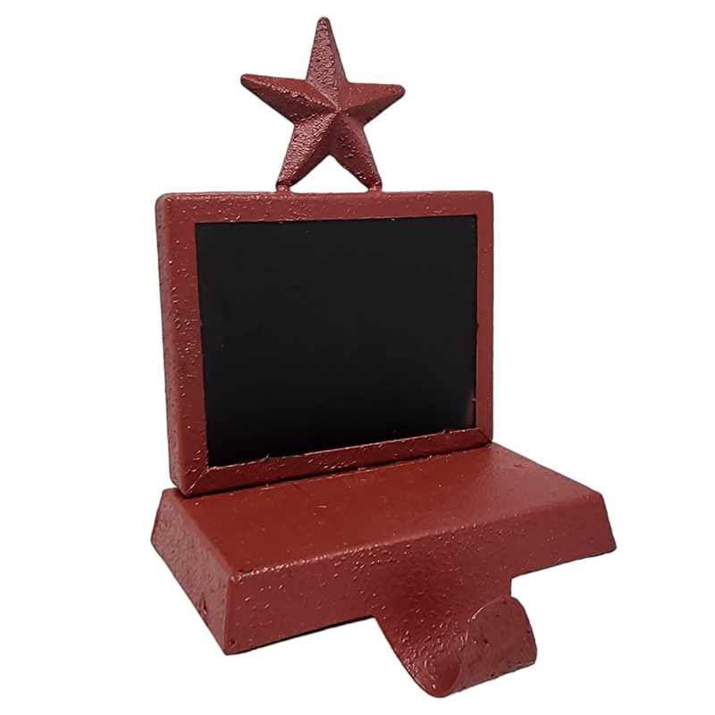 Chalkboard Stocking Hanger - Red