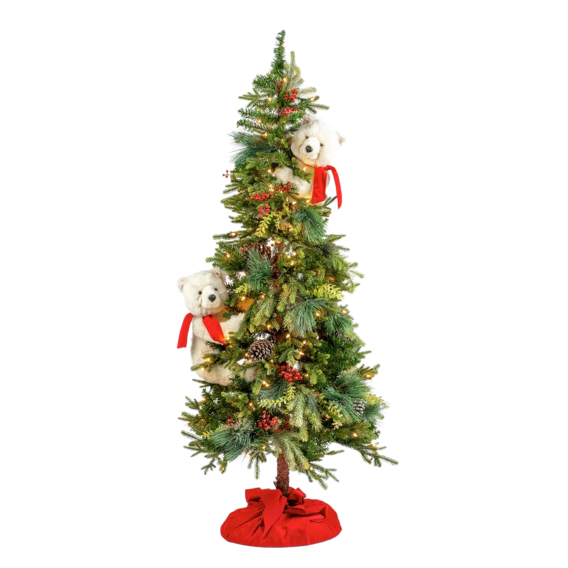 Winter Wonderland Frolic Polar Bear Tree - 72 Inch