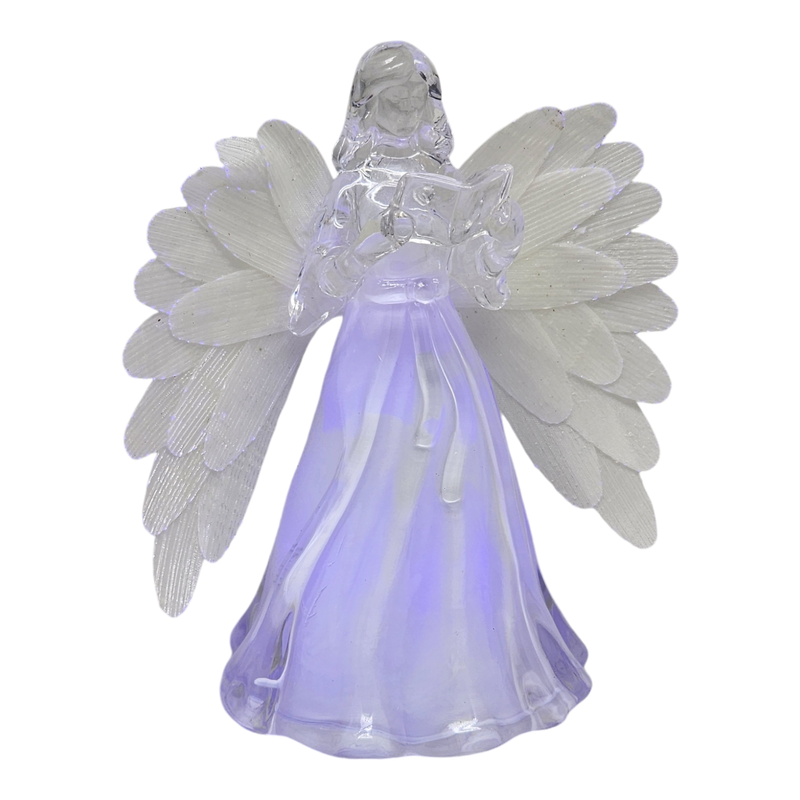 Lighted Acrylic Angel - Singing