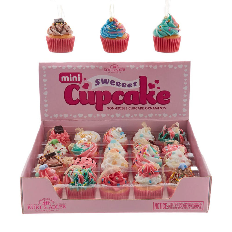 Cupcake Ornament - 2 Inch