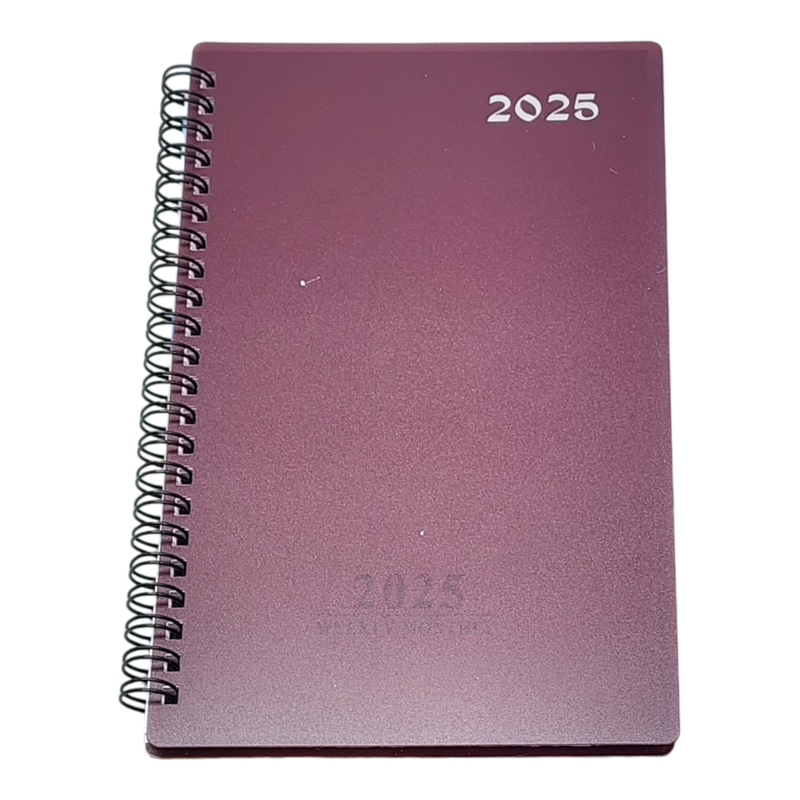 Spiral Bound Weekly Planner for 2025 -