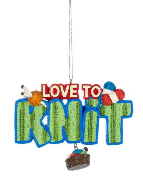 Love To  Knit Ornament